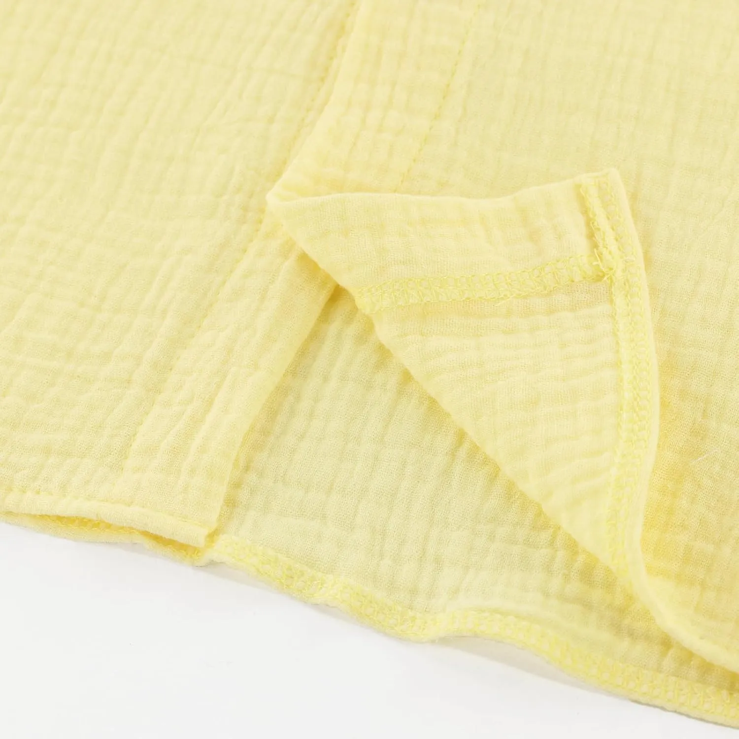 2 Pieces Summer Beach Outfits Short Sleeve Button Down Shirts and Shorts Muslin Baby Clothes Vacation Sets