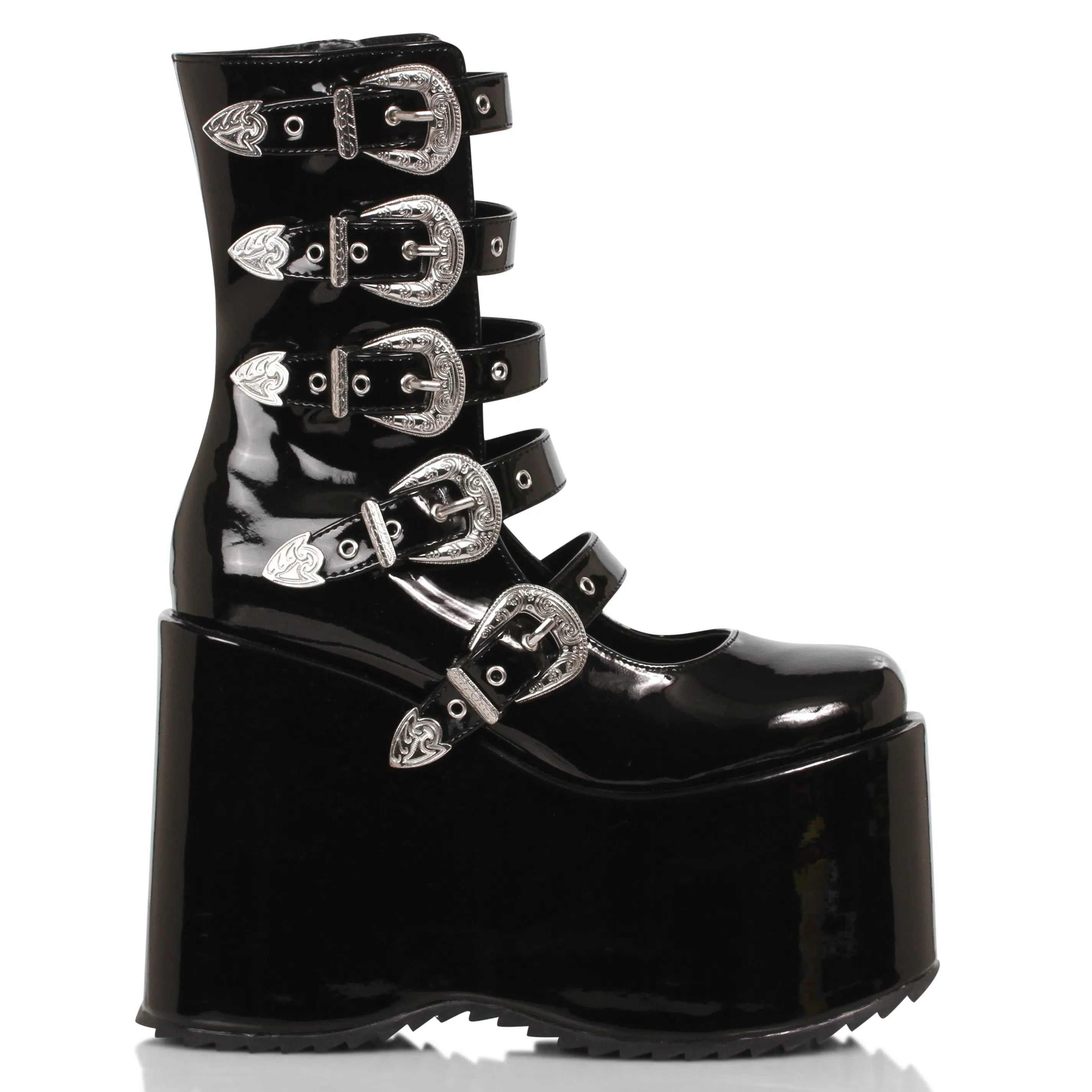 500-ASH 5" Chunky Platform Boot w/Buckles