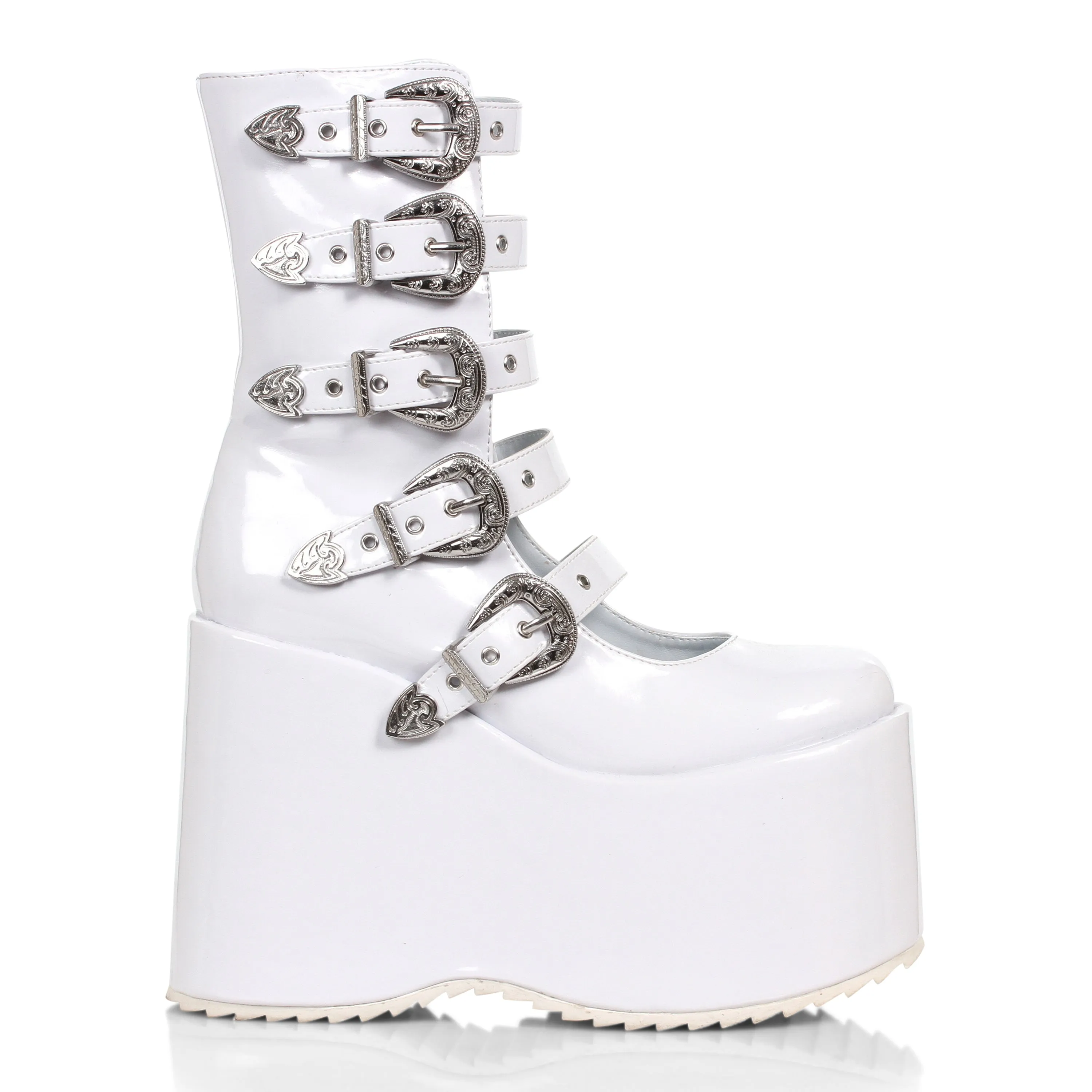 500-ASH 5" Chunky Platform Boot w/Buckles