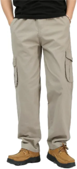 Adorlina Flex Cargo Pants for Mens with 6 Pockets, Flexrover - Ultra Comfort Flex Fit Multi-Pocket Durable Pants