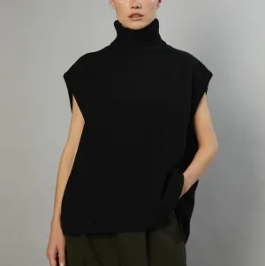 Alafime Women's Y2K Cottagecore Oversized Sweater Fairy Grunge Turtleneck Knitwear Harajuku Aesthetics Sleeveless Pullover
