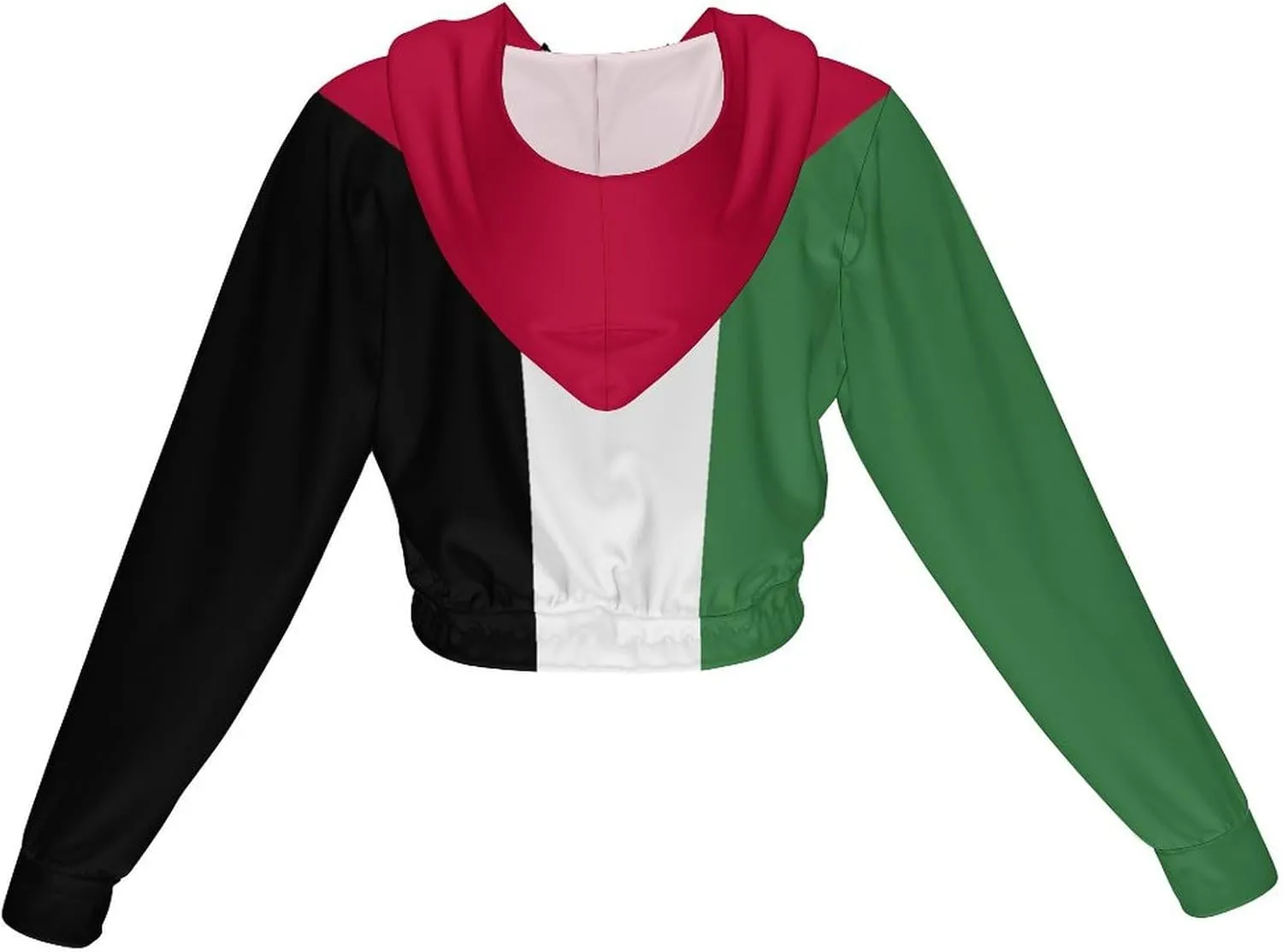 Albanian Flag Hoodies for Women Cute Full Zip Up Cropped Sweatshirts Jackets Casual Comfy Gym Tops Fall Winter