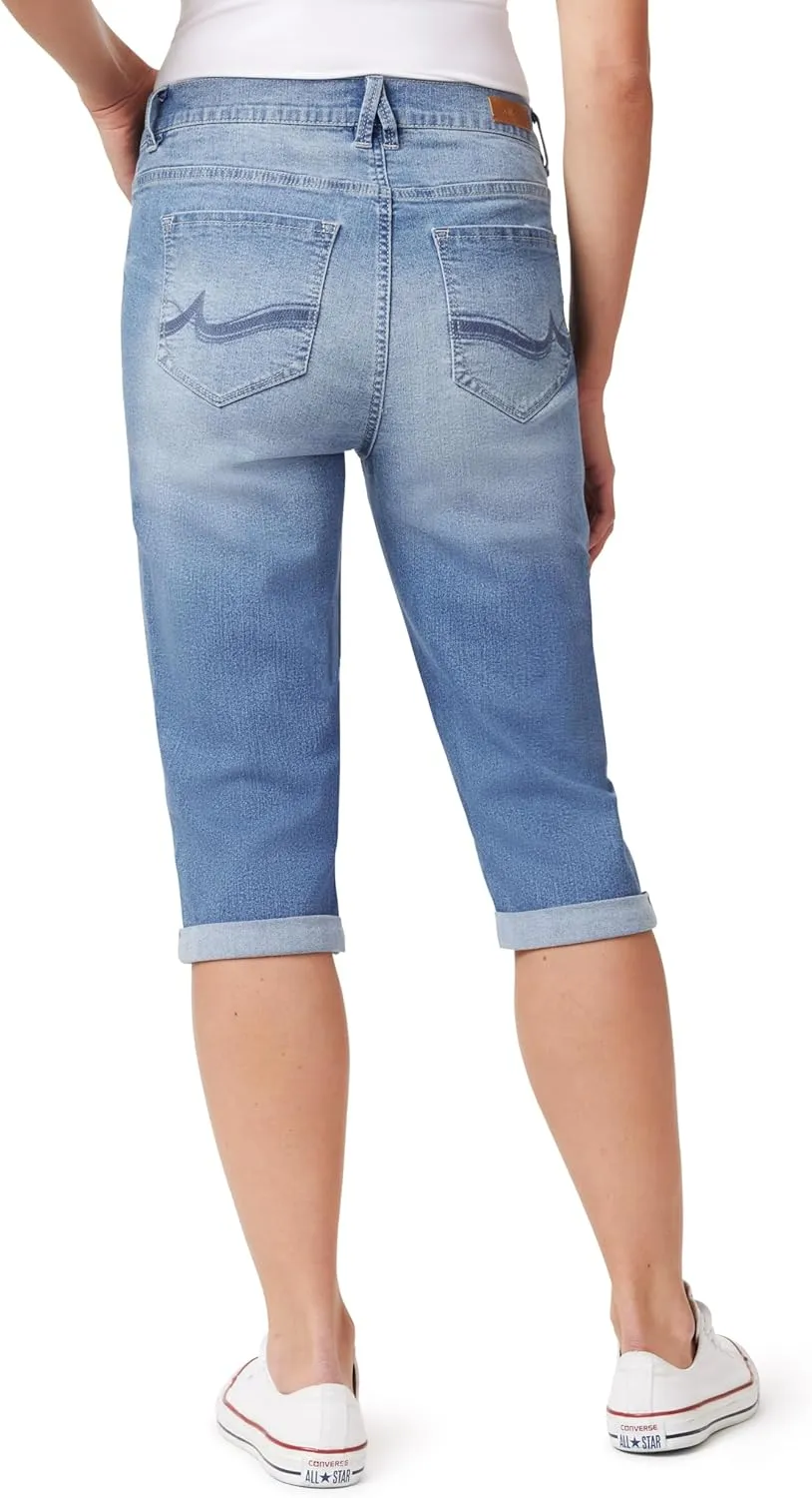 Angels Forever Young Women's Forever Skinny Mid-Rise 17" Inseam Capri Jeans (Available in Plus Sizes)