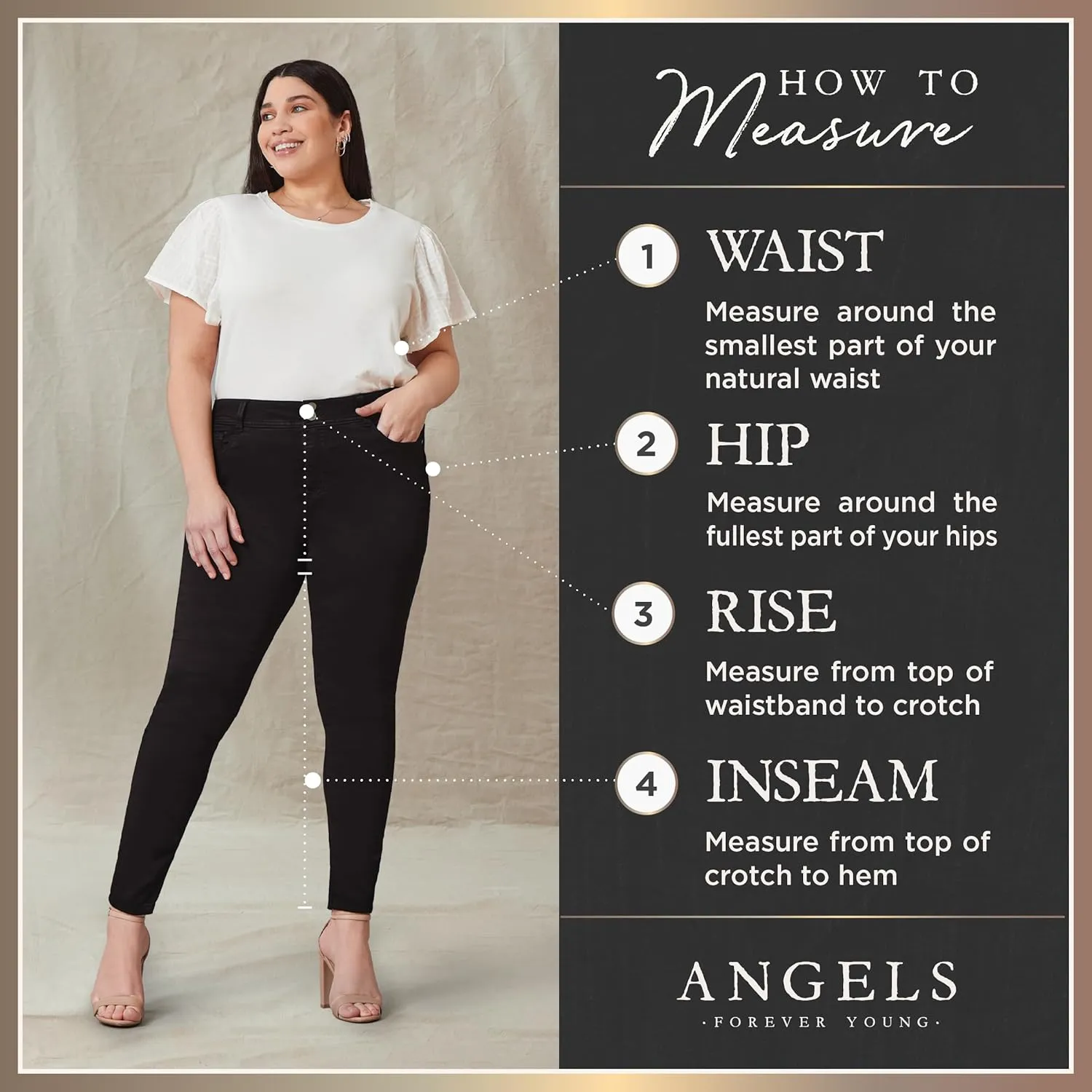 Angels Forever Young Women's Forever Skinny Mid-Rise 17" Inseam Capri Jeans (Available in Plus Sizes)