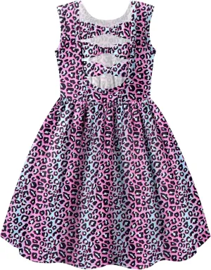 Arshiner Toddler Girls Summer Dress Back Bowknot Sleeveless Twirly Casual Beach Party Sundress with Pockets