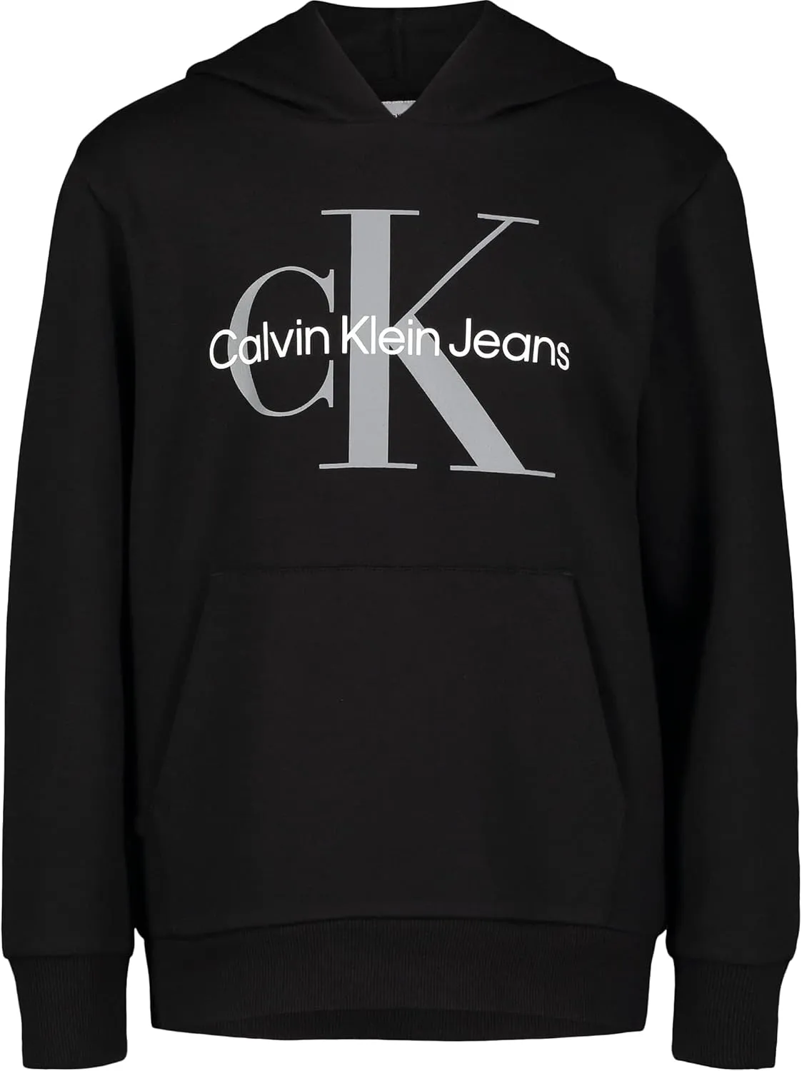 Calvin Klein Boys' Long Sleeve Pullover Fleece Hoodie