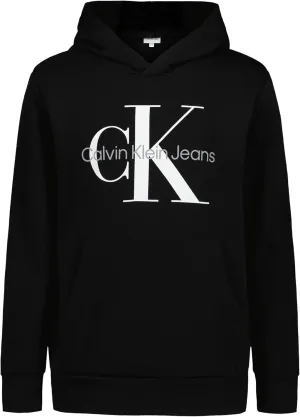 Calvin Klein Boys' Long Sleeve Pullover Fleece Hoodie