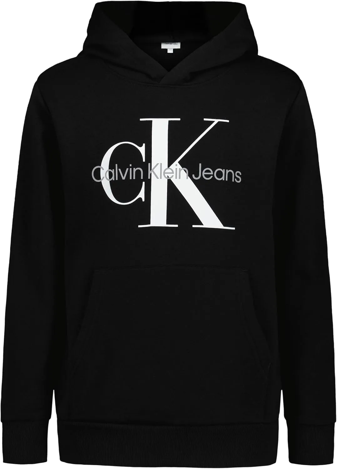 Calvin Klein Boys' Long Sleeve Pullover Fleece Hoodie