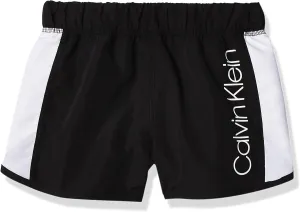 Calvin Klein Girls' Performance Running Shorts, Quick-Drying Mesh, Elastic Waistband & Pull-on Style