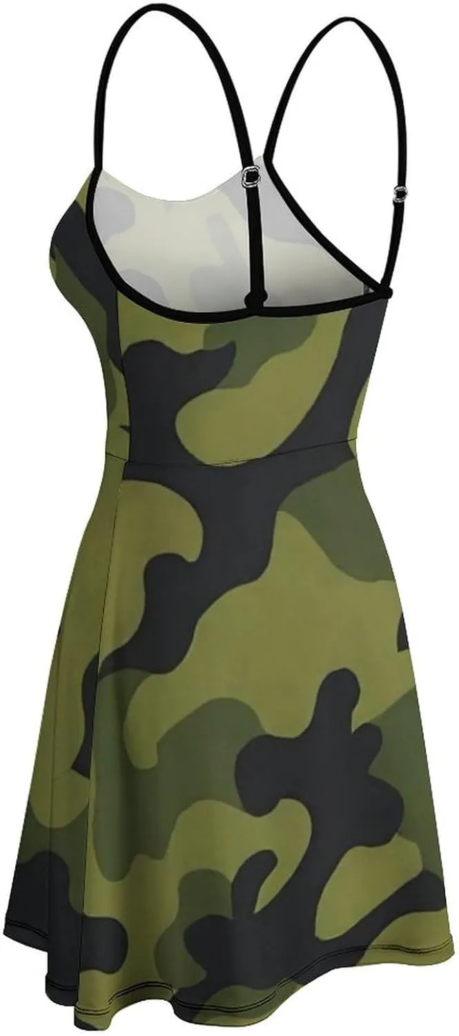 Casual Tank Dress Sleeveless Standard-Fit Holiday Dress