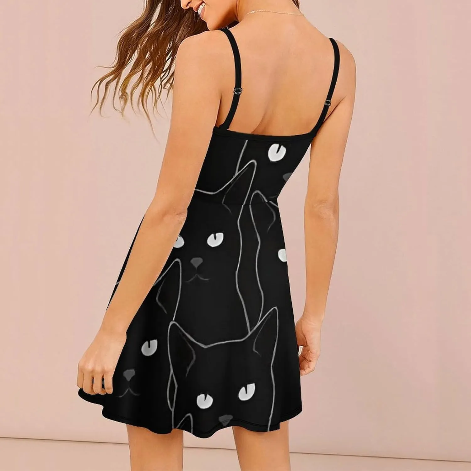 Casual Tank Dress Sleeveless Standard-Fit Holiday Dress