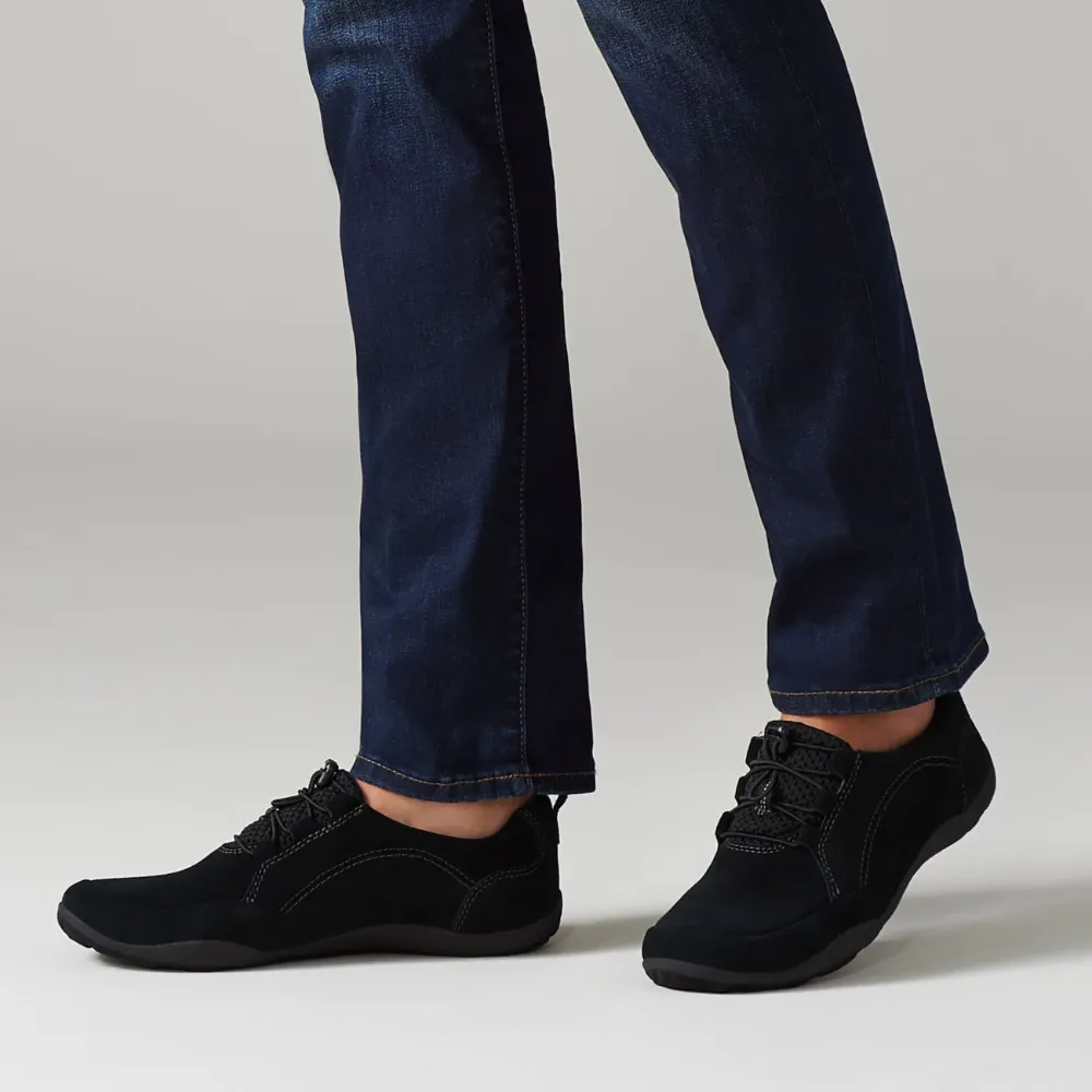 Clarks Haley Rhea - Black Suede