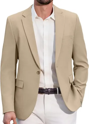 COOFANDY Men's Casual Blazer Regular Fit Lightweight Sport Coats One Button Suit Jacket Dress Blazer Jackets