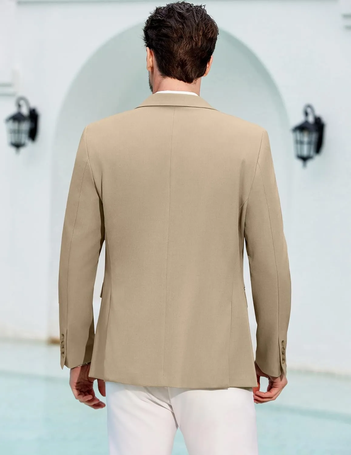 COOFANDY Men's Casual Blazer Regular Fit Lightweight Sport Coats One Button Suit Jacket Dress Blazer Jackets
