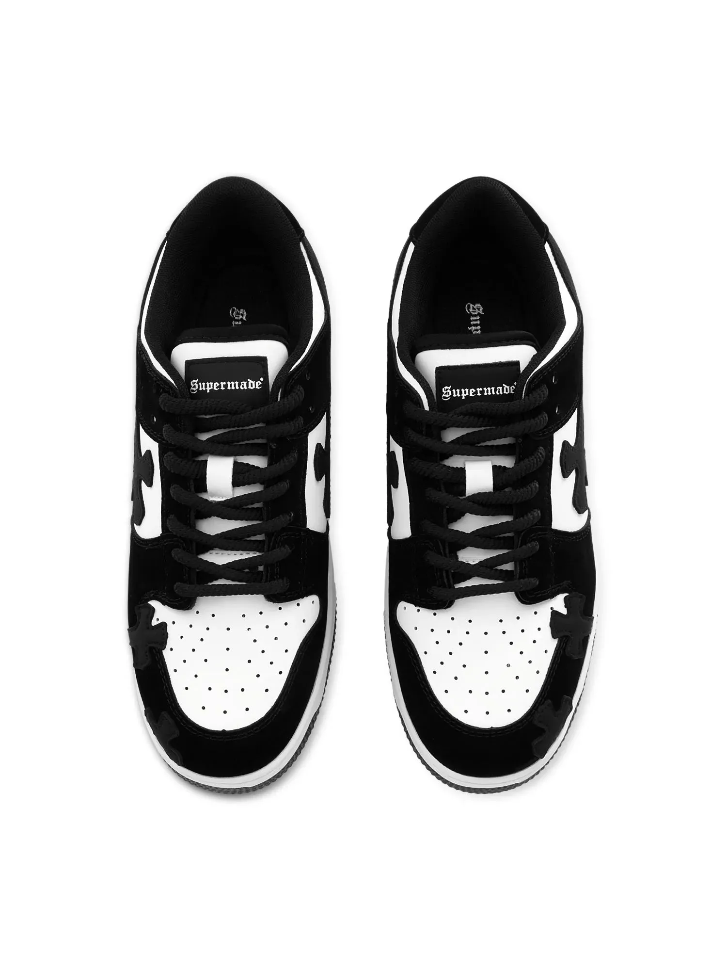 Cross Embroidery Skateboard Shoes