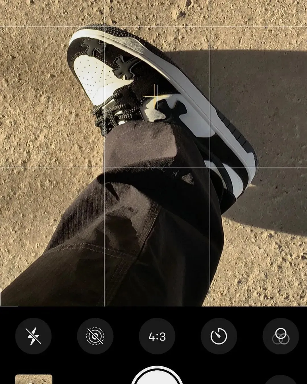 Cross Embroidery Skateboard Shoes