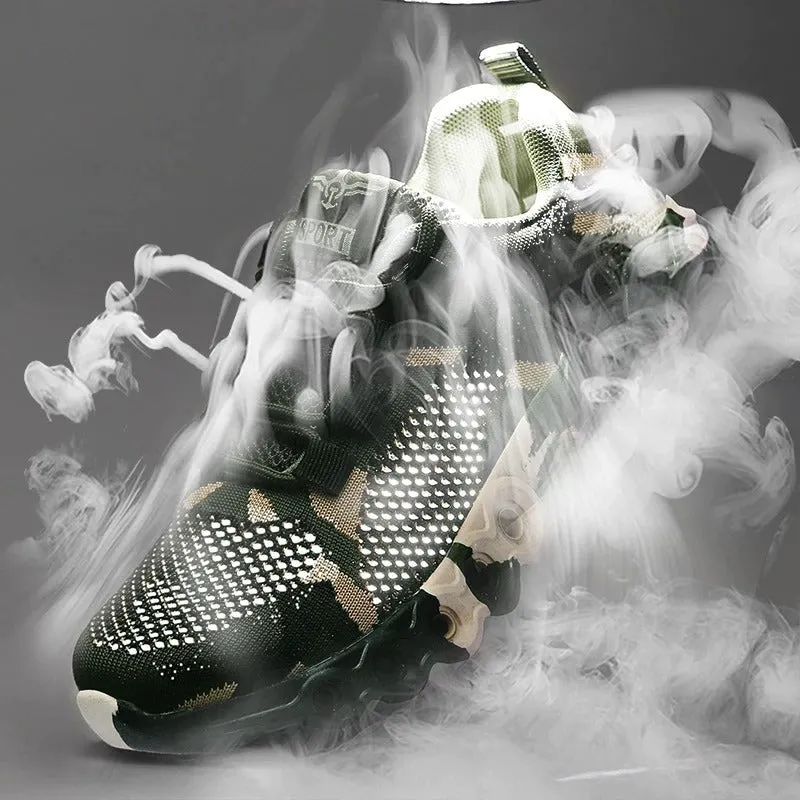 Cuzcare Women Orthopedic Shoes Mesh Camouflage Outdoor Sneakers