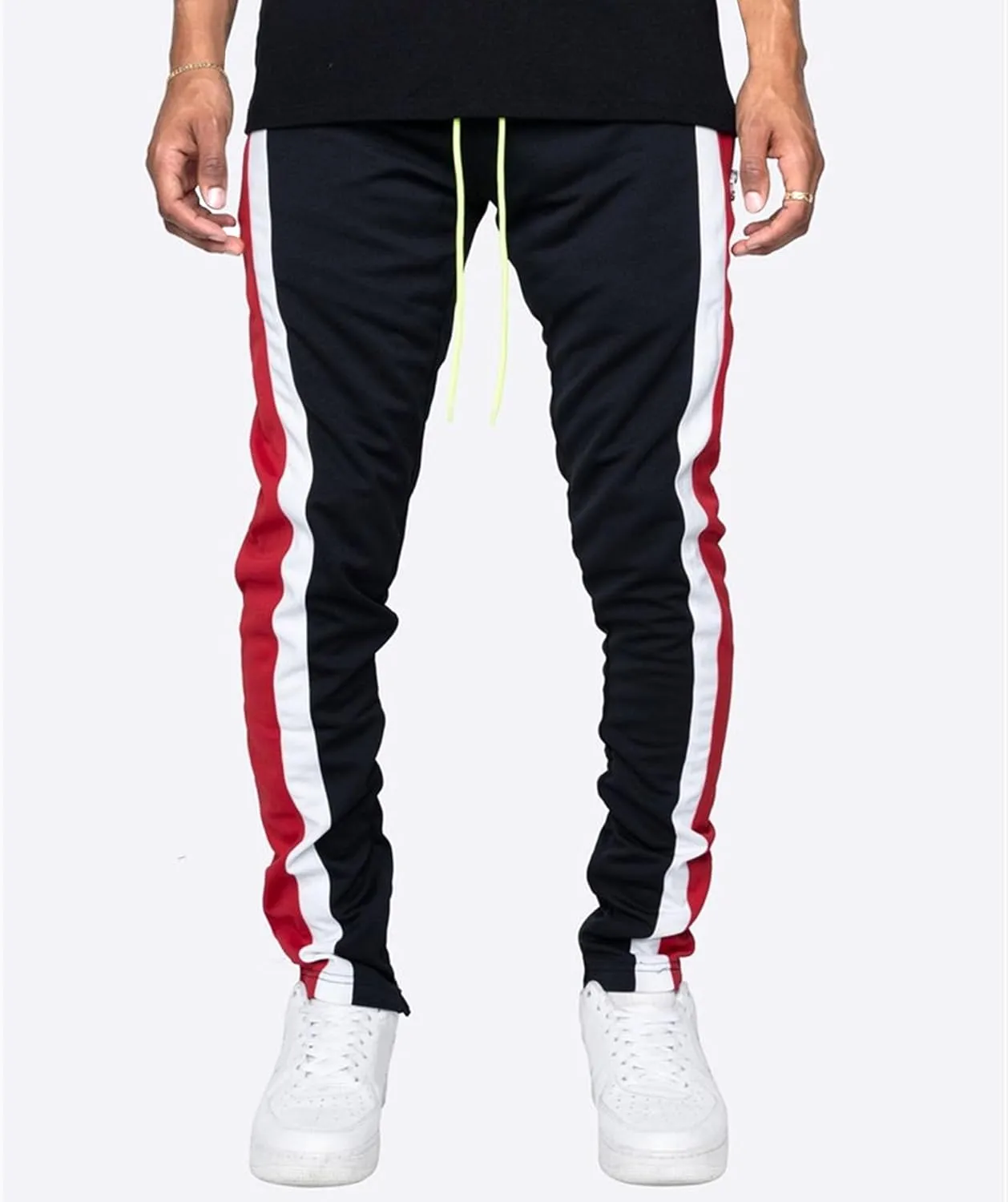 DGHM-JLMY Mens Panty Zipper Casual Sweatpants Lightweight Commuter Trendy Pant Handsome Fashion Jogging Trousers