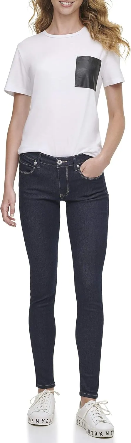DKNY Womens Bleecker Shaping Skinny Jeans