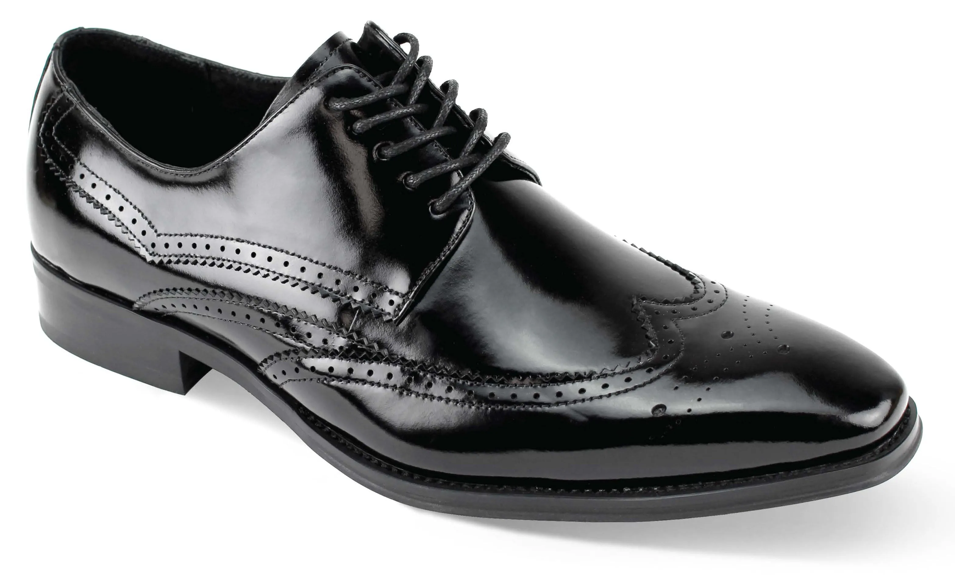 Giovanni Leather Dress Shoes-LINCOLN-BLK