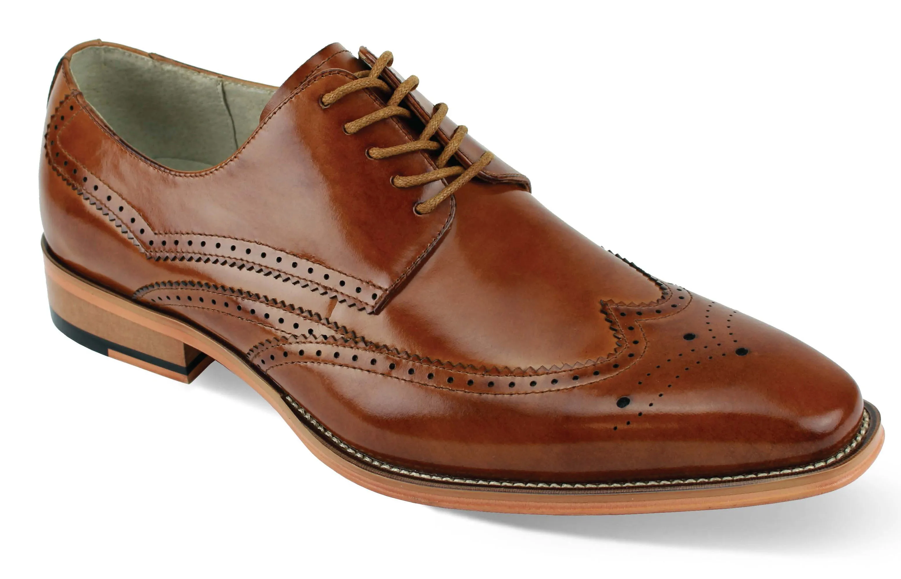 Giovanni Leather Dress Shoes-LINCOLN-TAN