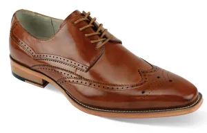 Giovanni Leather Dress Shoes-LINCOLN-TAN