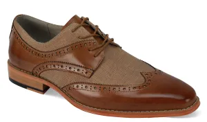 Giovanni Leather Dress Shoes-NICO-TAN