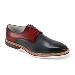 Giovanni Leather Dress Shoes-REGGIE-GRY-WINE