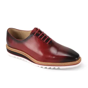 Giovanni Leather Dress Shoes-RUBEN-WINE