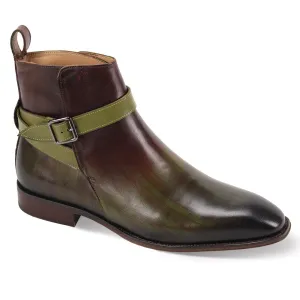 Giovanni Leather Dress Shoes-RUSTIC-MULTI-OLIVE