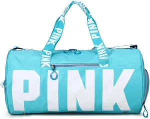 Gym Bag for Women Men, Duffle Shoulder Bags Sports Tote Bags, Waterproof Weekend Bags for Travel, Hiking, Workouts, Perfect for Mom's Gifts(White), Blue-1
