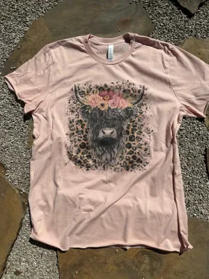 Highland Blushing Cow Tee