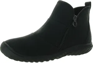 JBU Women's Piper Ruched Fashion Comfort Casual Water Resistant Ankle Boot