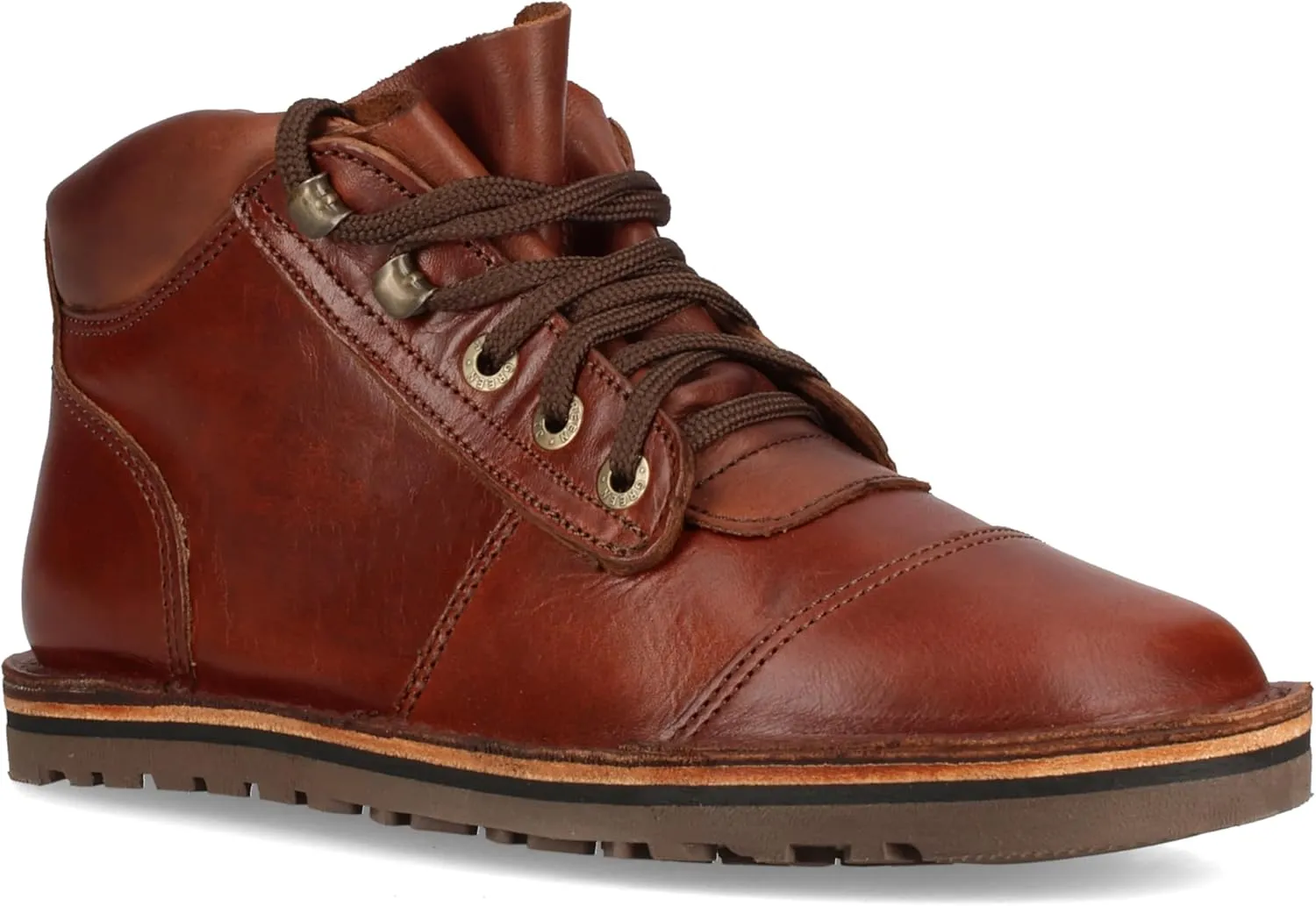 JIM GREEN Men's Barefoot African Ranger Boots Lace-Up Water Resistant Full Grain Leather Work or Hiking Boot