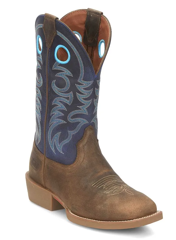 Justin Men's Muley 12 Inch Western Boot Peanut