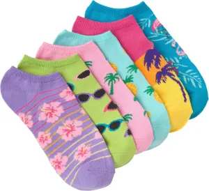 K. Bell Women's Fun Pop Culture Low Cut Socks-6 Pairs-Cool & Cute Novelty Gifts