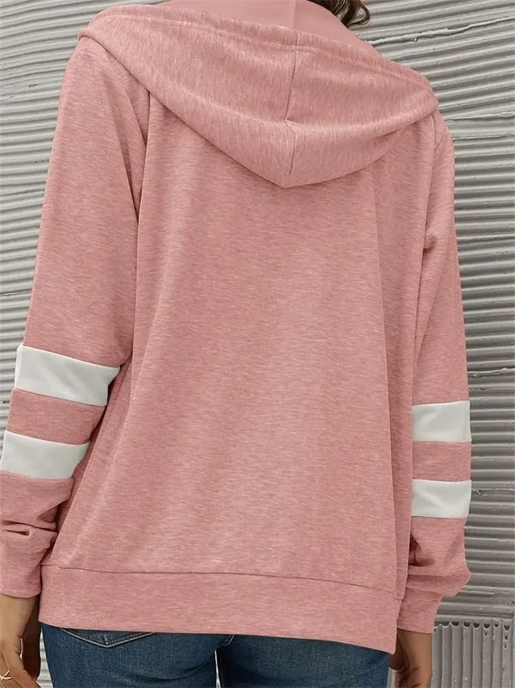 KEOMUD Women's Zip Up Hoodie Long Sleeve Hooded Sweatshirts With Pockets Jacket Coat for Women