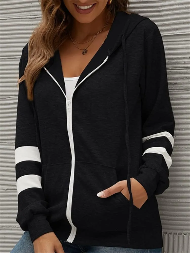 KEOMUD Women's Zip Up Hoodie Long Sleeve Hooded Sweatshirts With Pockets Jacket Coat for Women