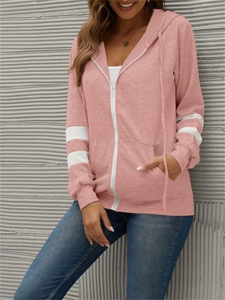 KEOMUD Women's Zip Up Hoodie Long Sleeve Hooded Sweatshirts With Pockets Jacket Coat for Women