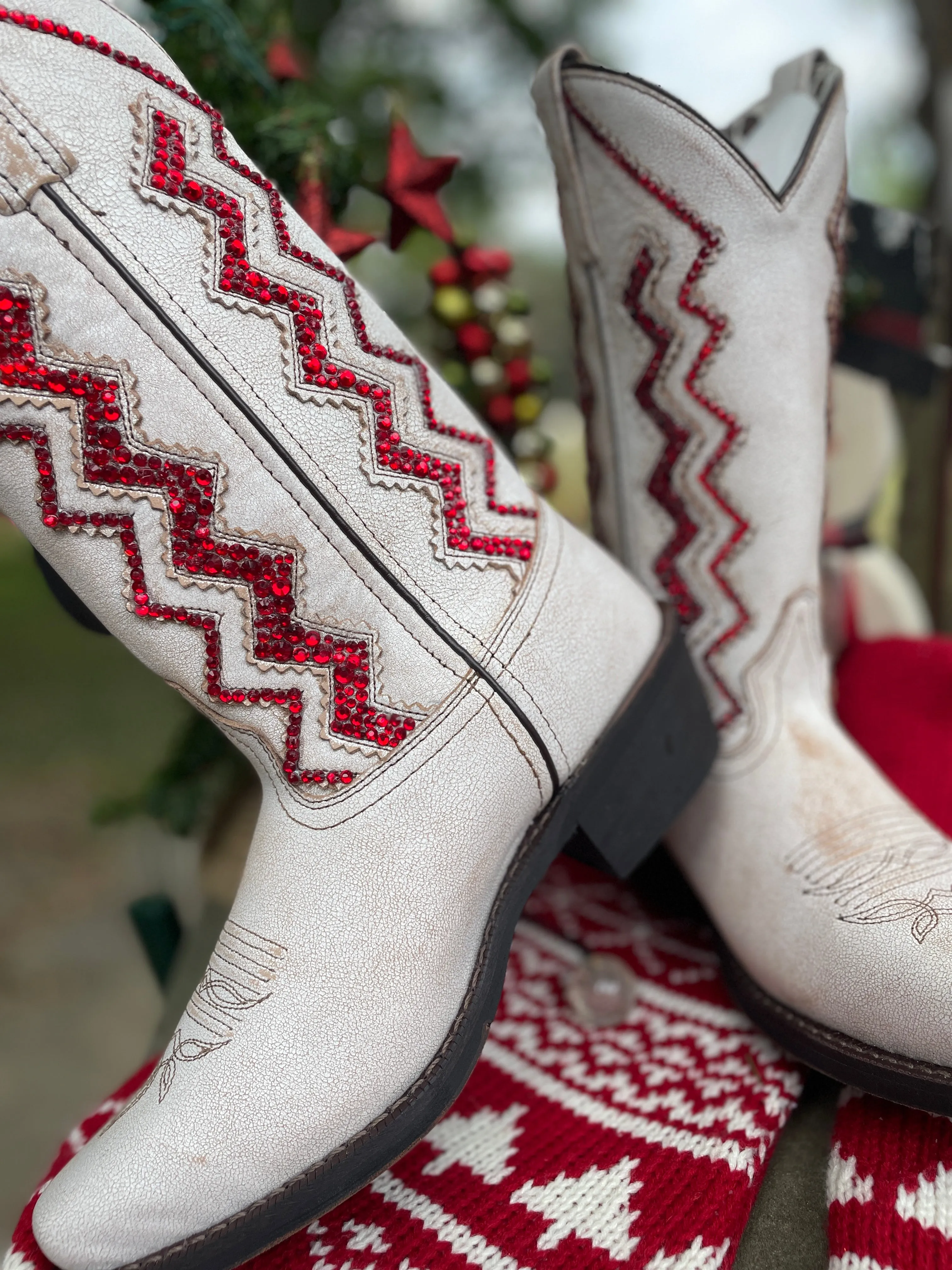 Laredo Wedding Cowboy Boots, Western Boots for Women, Sparkle Cowboy Boots
