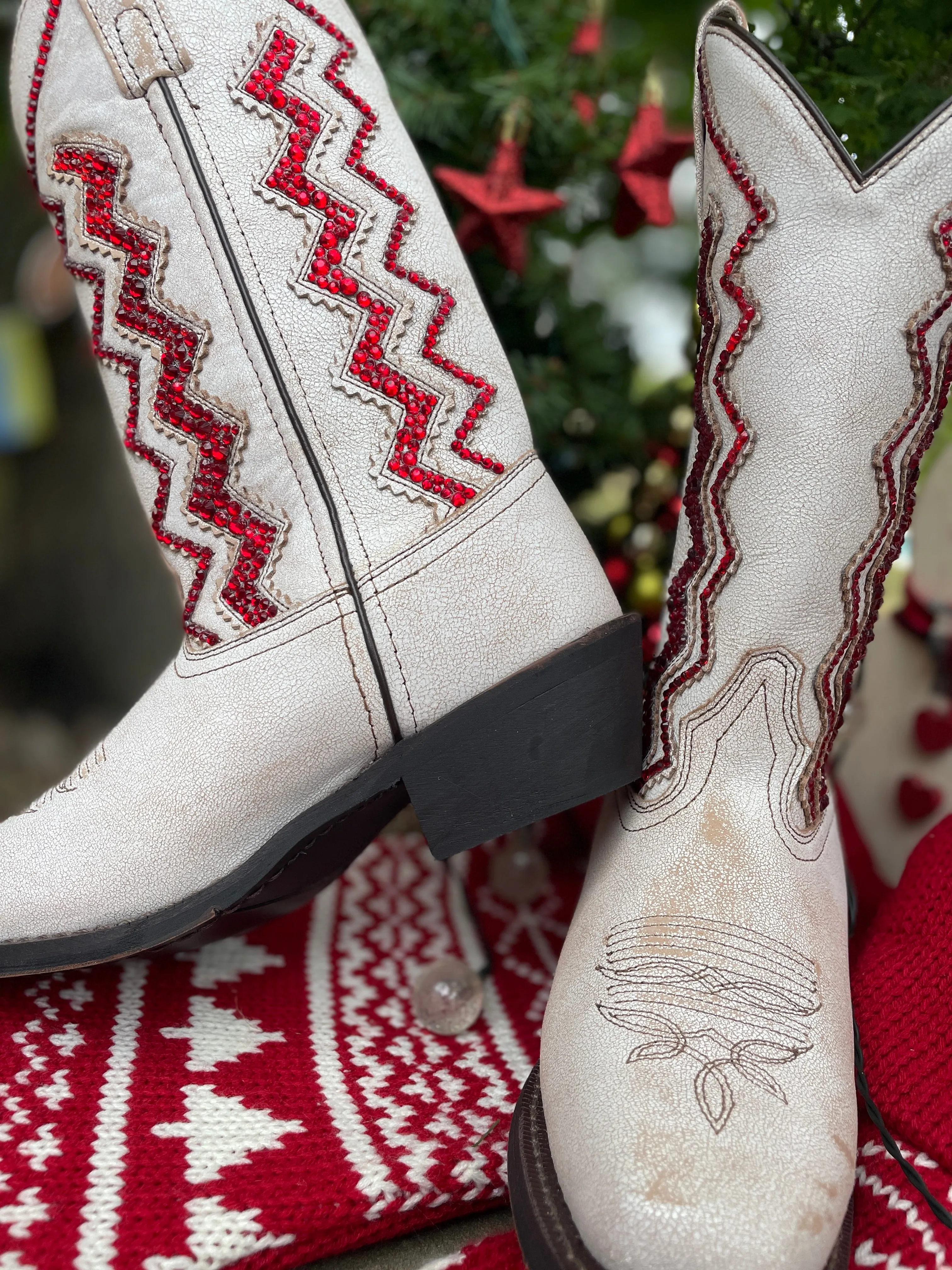 Laredo Wedding Cowboy Boots, Western Boots for Women, Sparkle Cowboy Boots
