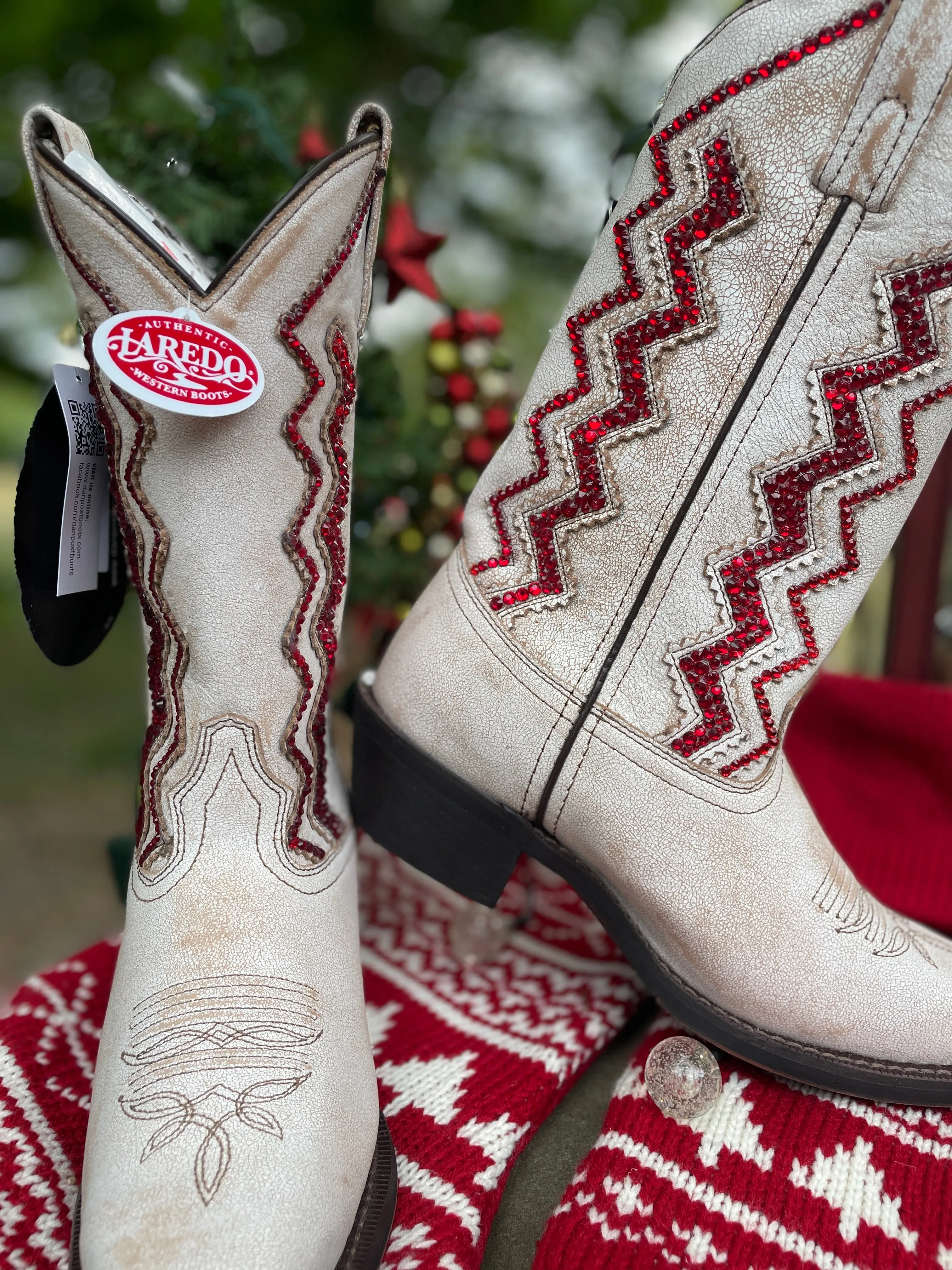 Laredo Wedding Cowboy Boots, Western Boots for Women, Sparkle Cowboy Boots