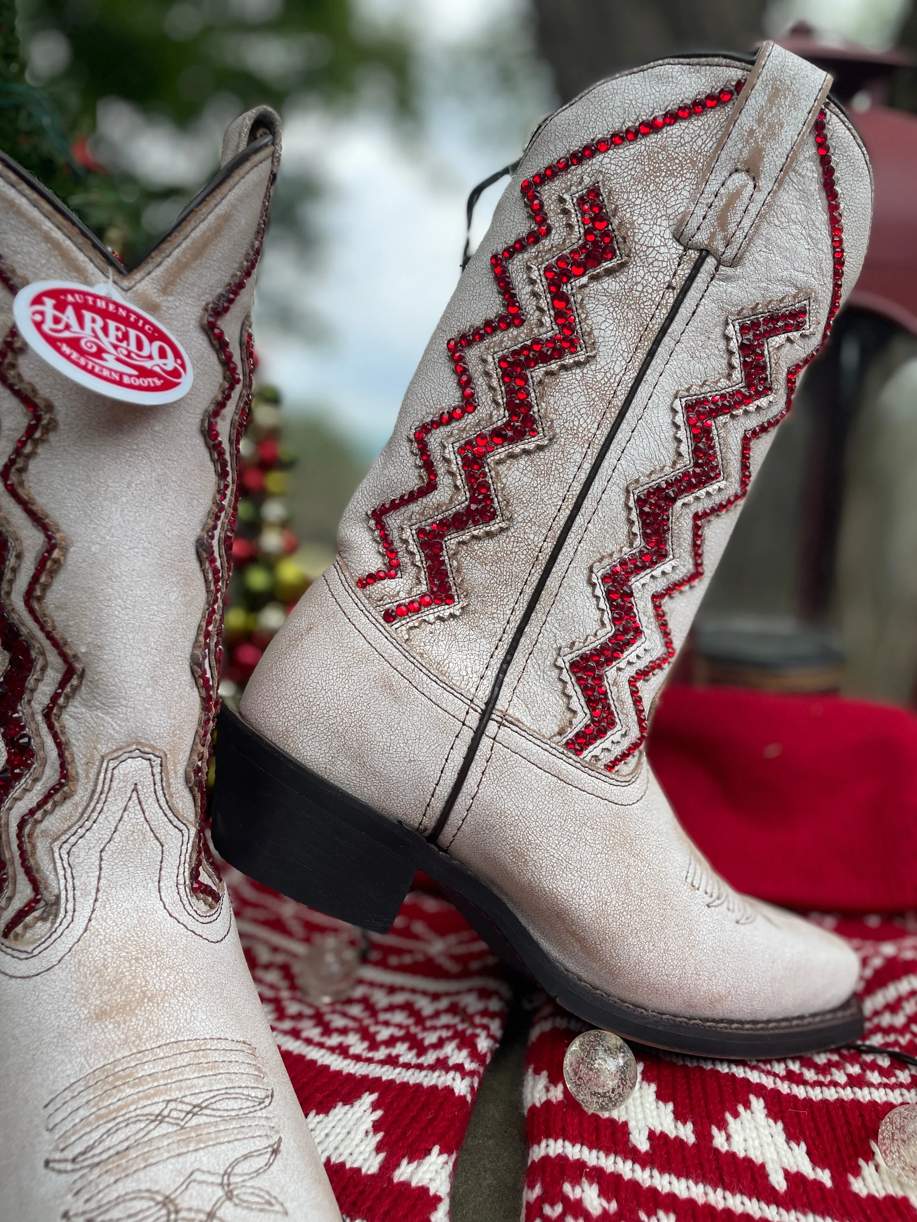 Laredo Wedding Cowboy Boots, Western Boots for Women, Sparkle Cowboy Boots
