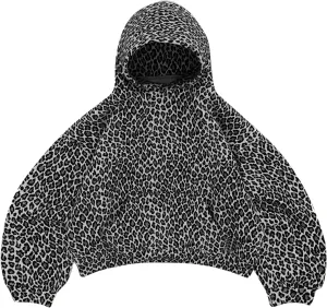 Leopard Print Oversized Hoodie for Men Women Cheetah Graphic Printed Hooded Sweatshirts Streetwear Pullover Hoodies