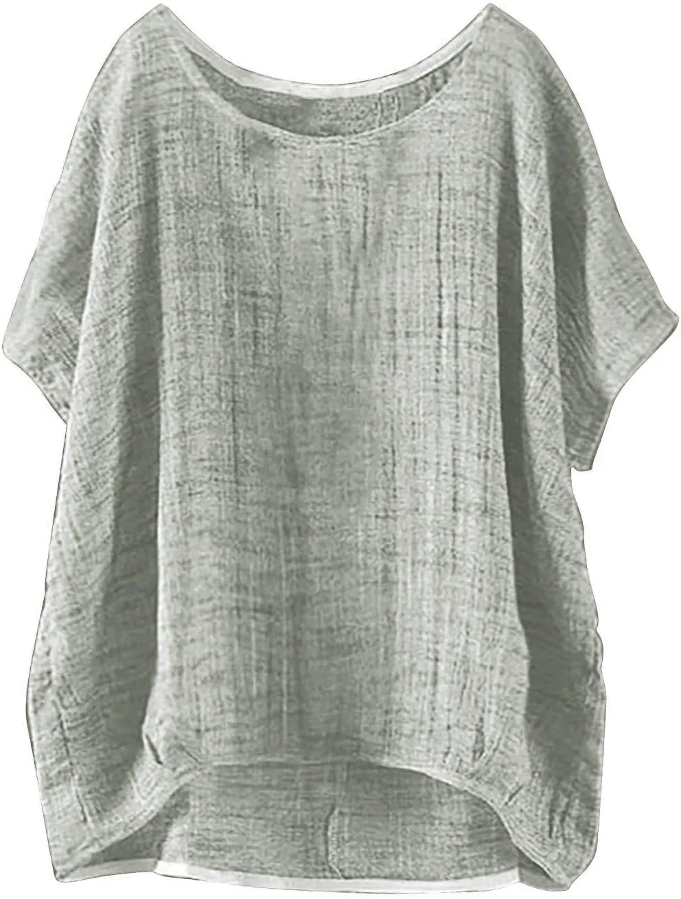 Linen Shirts for Women 2025 Summer Oversized Short Sleeve Tops Casual Loose Resort Wear Beach Vacation Blouses