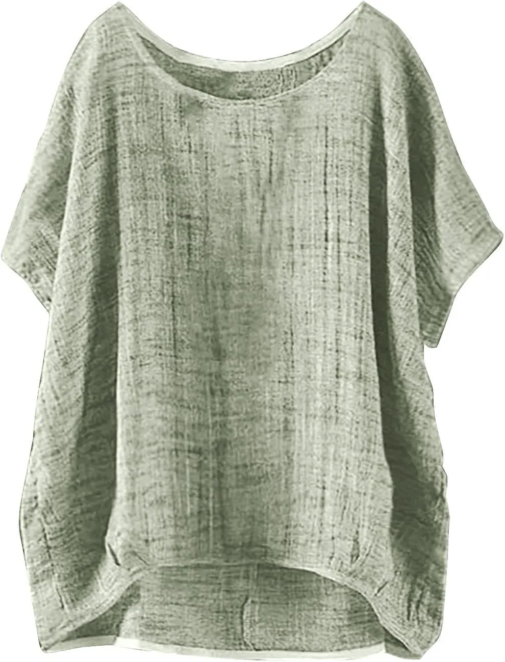 Linen Shirts for Women 2025 Summer Oversized Short Sleeve Tops Casual Loose Resort Wear Beach Vacation Blouses