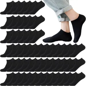 Low Cut Ankle Socks for Men Thin Breathable Casual No Show Athletic Socks Bulk