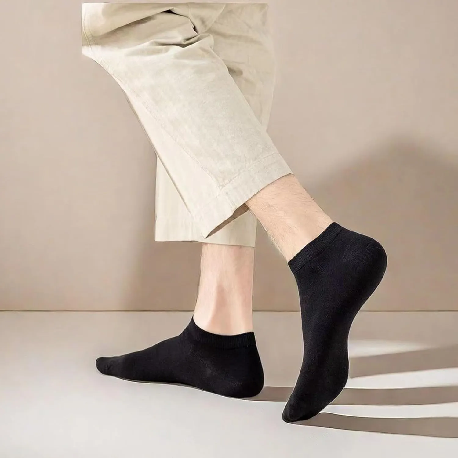 Low Cut Ankle Socks for Men Thin Breathable Casual No Show Athletic Socks Bulk