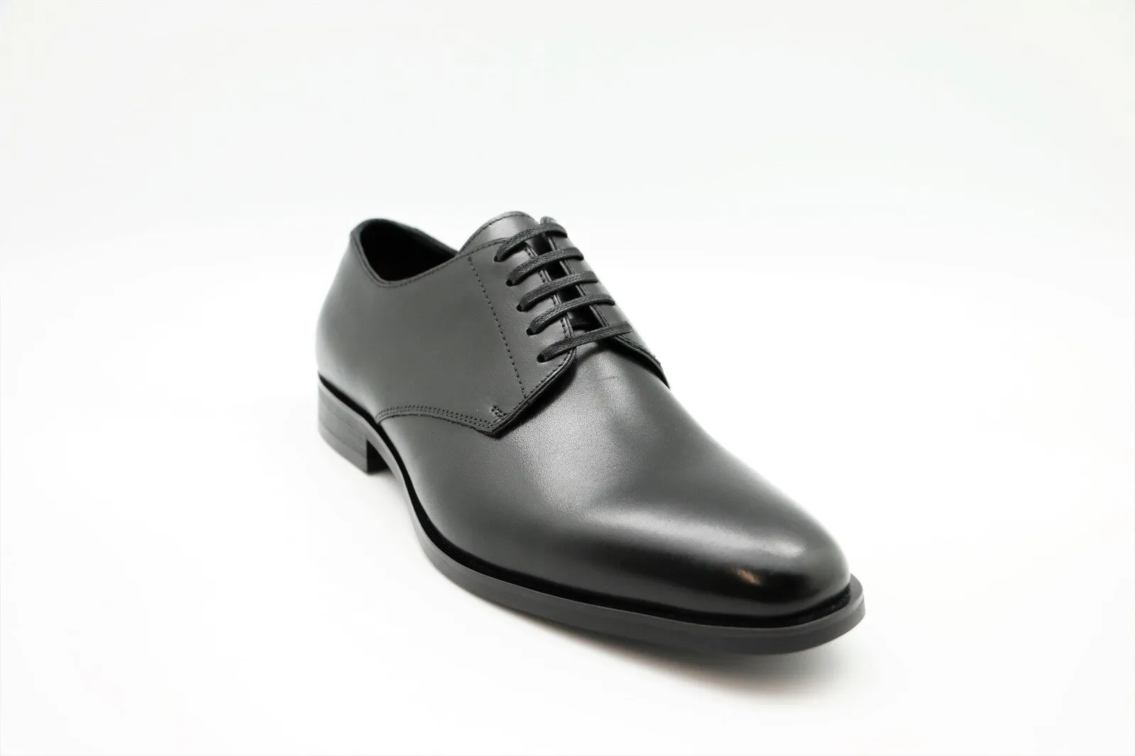 Massa Mens Valentino Leather Lace Up Dress Shoes Formal Work - Black