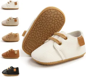 Meckior Baby Booties Newborn Infant Unisex Baby Girls Boys Velvet Rubber Anit-Slip Sole Shoes Toddler Fleece Cozy Winter Warm Prewalker Boots